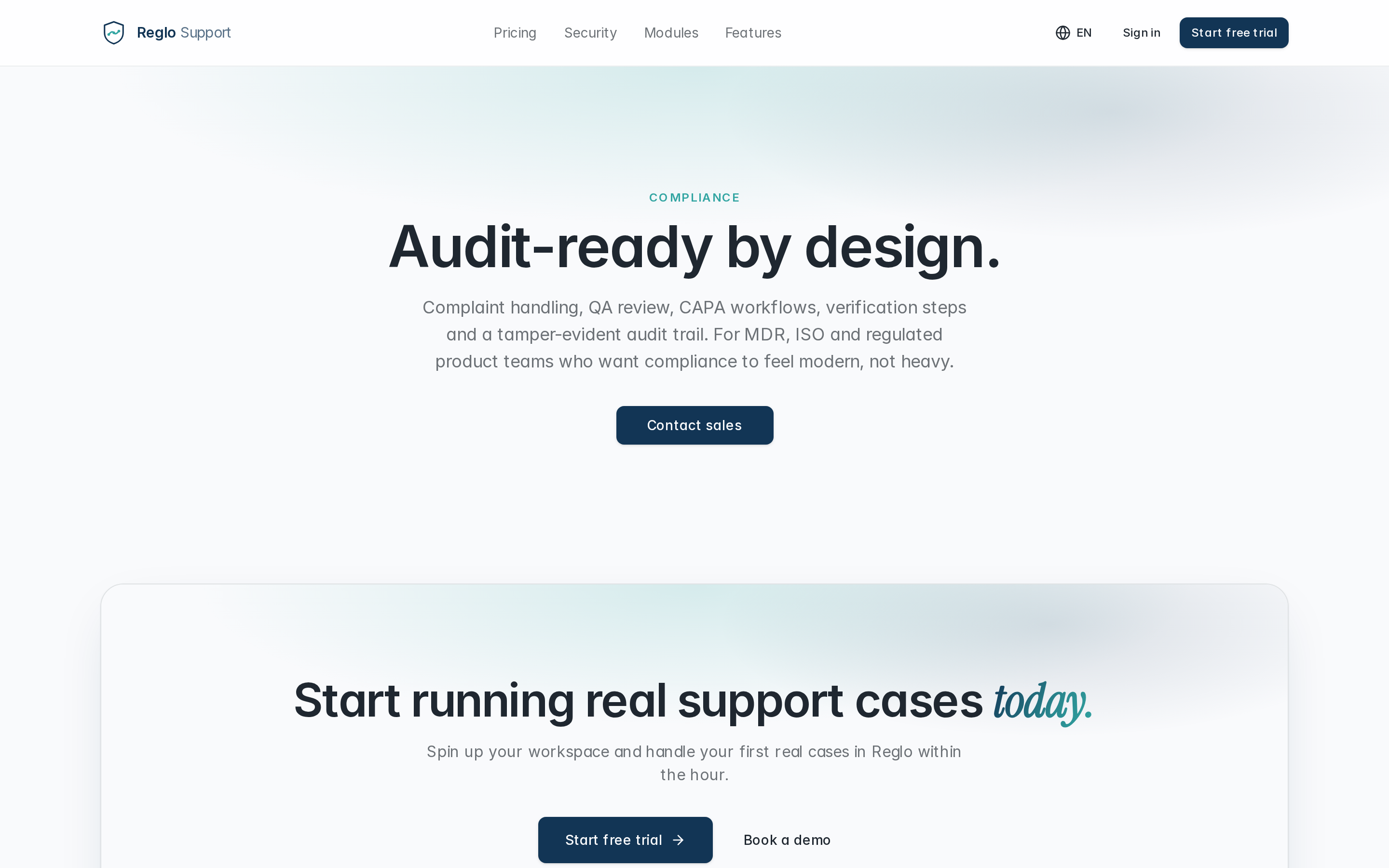 Complaints, CAPA and audit trail in the same case.